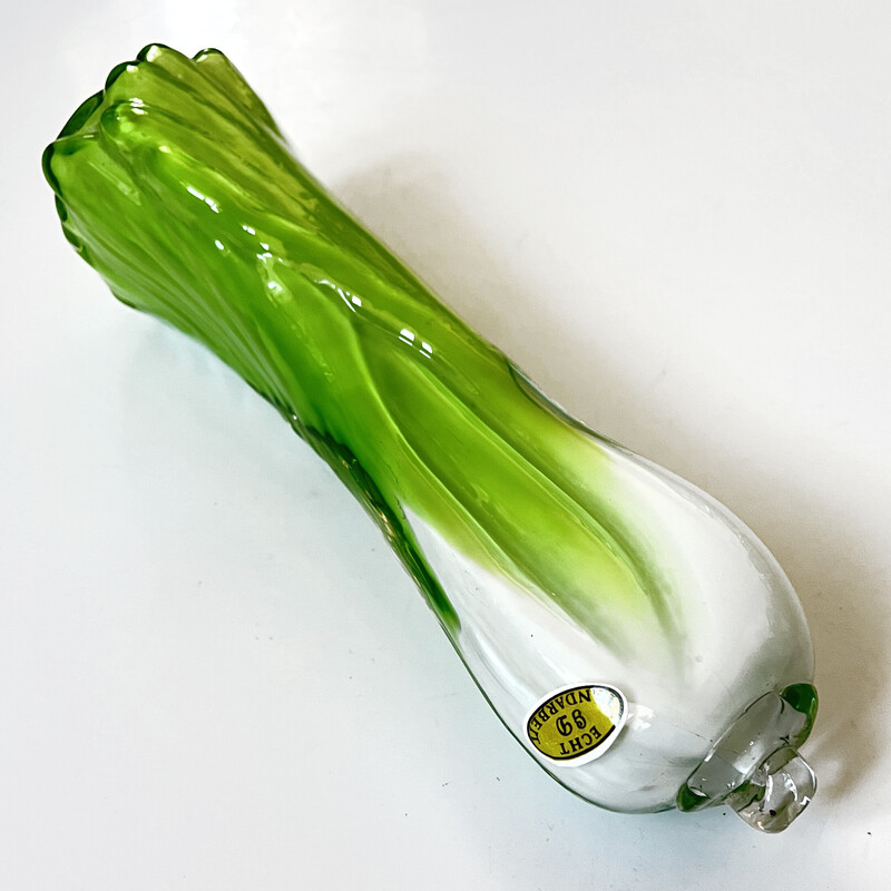 Vintage Murano glass leek, Germany 1970