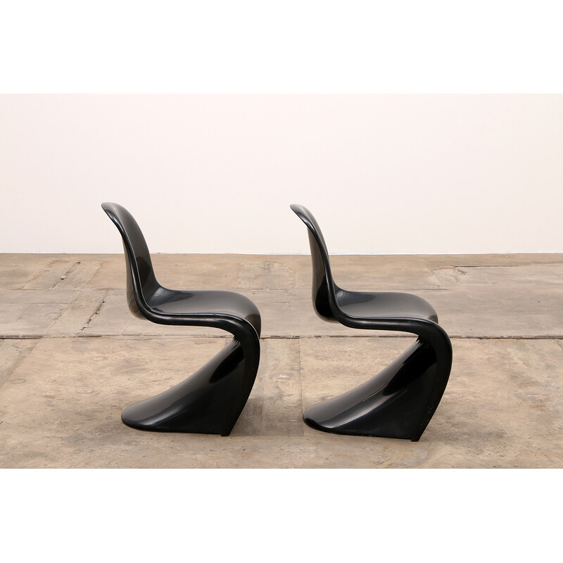 Pareja de sillas vintage de Verner Panton para Herman Miller, 1971