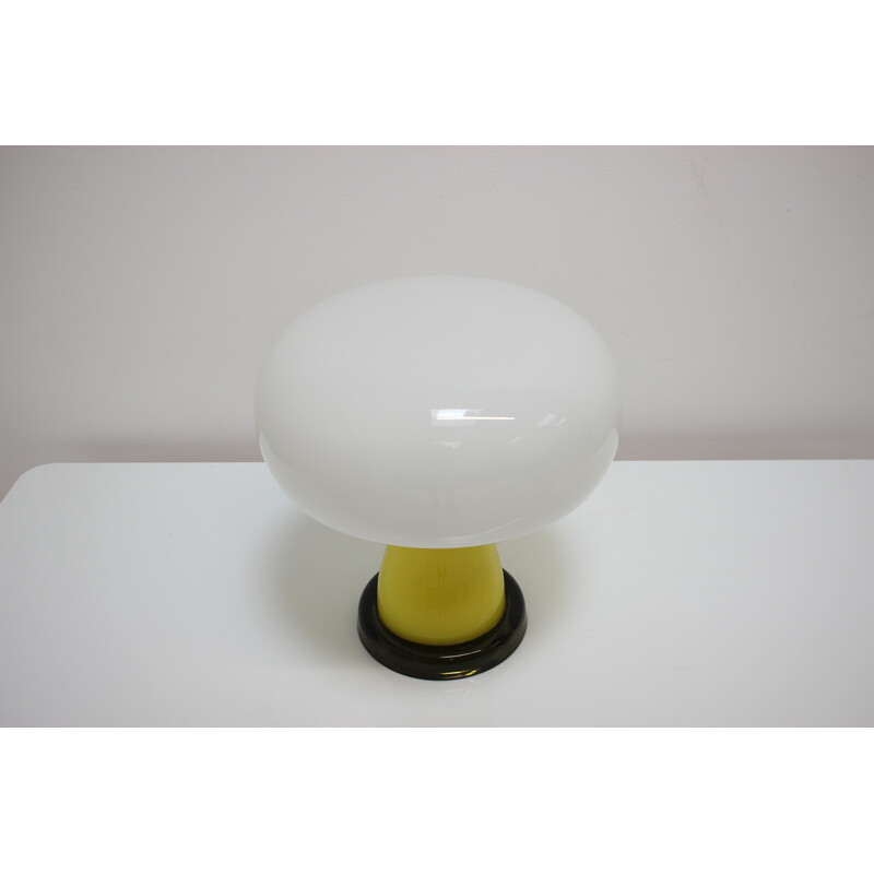 Vintage glass table lamp by Beleuchtungsglass Kombinat Görlitz, 1960s-1970s