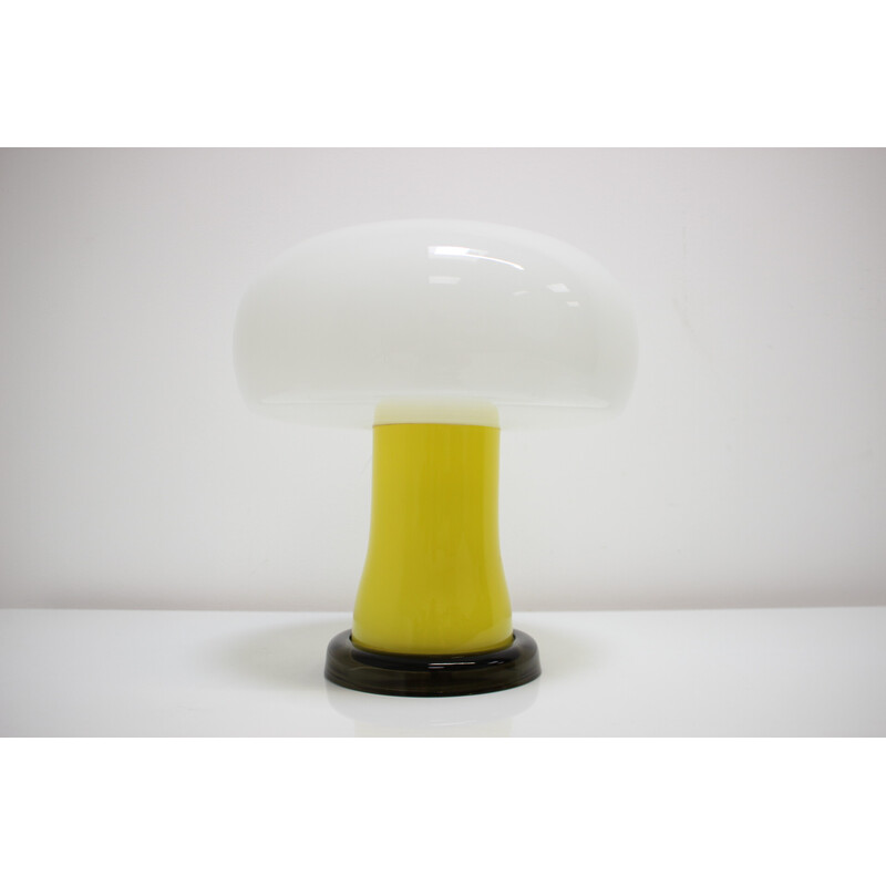 Vintage glass table lamp by Beleuchtungsglass Kombinat Görlitz, 1960s-1970s