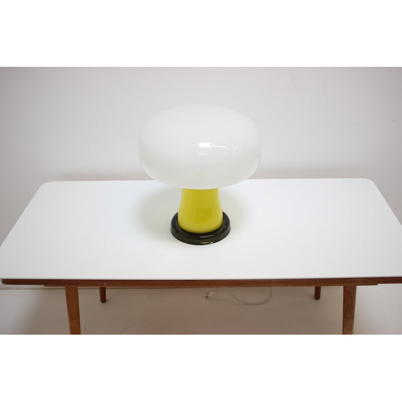 Lampe de table vintage en verre par Beleuchtungsglass Kombinat Görlitz, 1960-1970