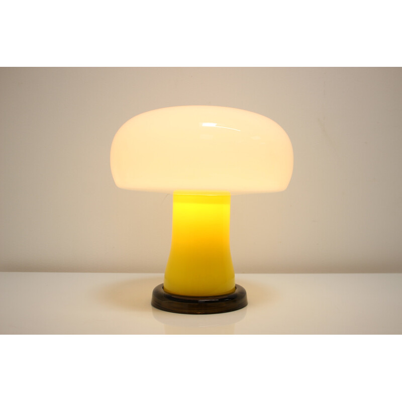 Vintage glass table lamp by Beleuchtungsglass Kombinat Görlitz, 1960s-1970s