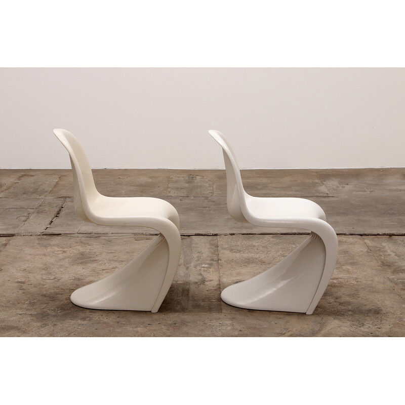 Pareja de sillas vintage de Verner Panton para Herman Miller, 1971