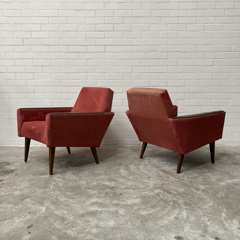 Paar alte dänische Sessel, 1960er Jahre