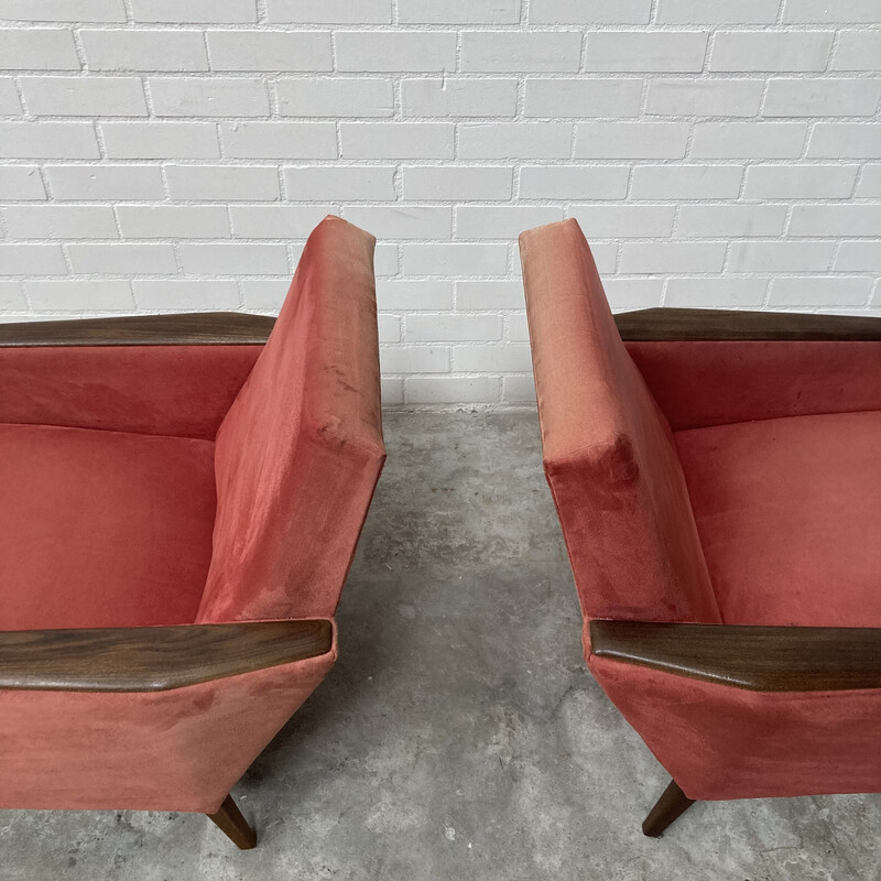 Pair of vintage danish armchairs, 1960s