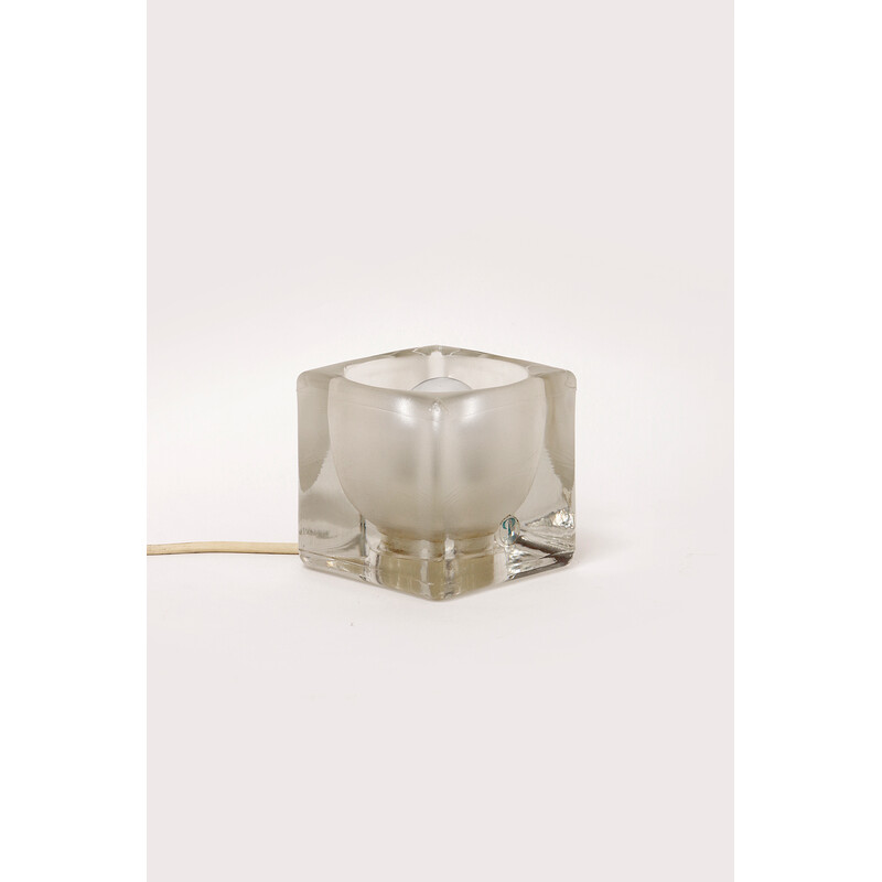Vintage ice cube table lamp, Germany 1960