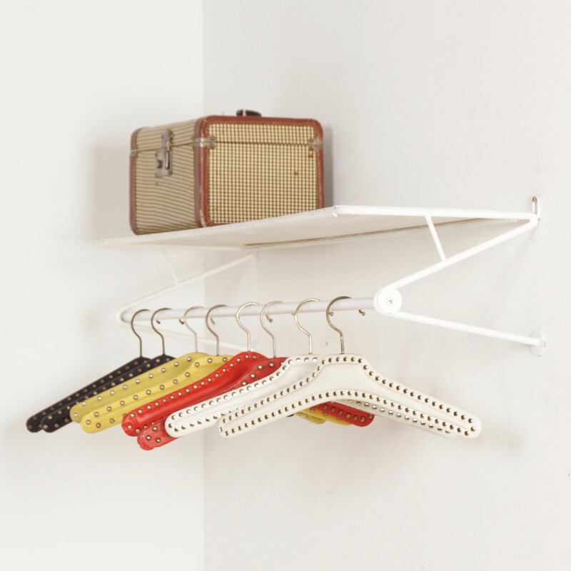 Wall Coat Rack Ideaal Model 110 by Mathieu MATEGOT for Artimeta - 1950s