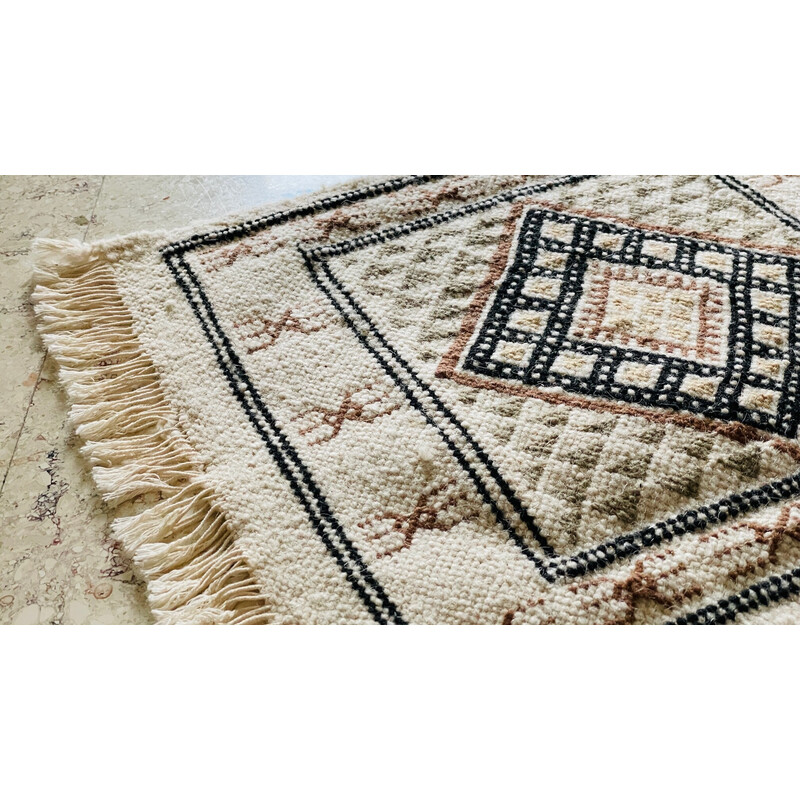 Tapis vintage Kilim en pure laine, 1970