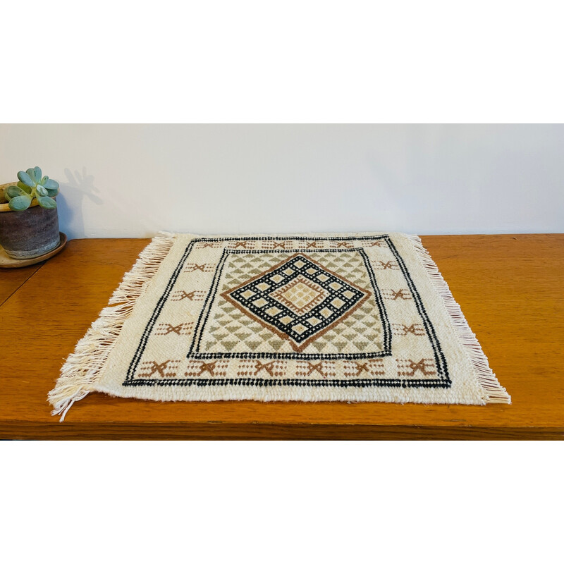 Tapis vintage Kilim en pure laine, 1970