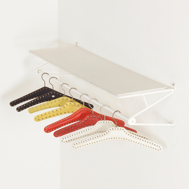 Wall Coat Rack Ideaal Model 110 by Mathieu MATEGOT for Artimeta - 1950s