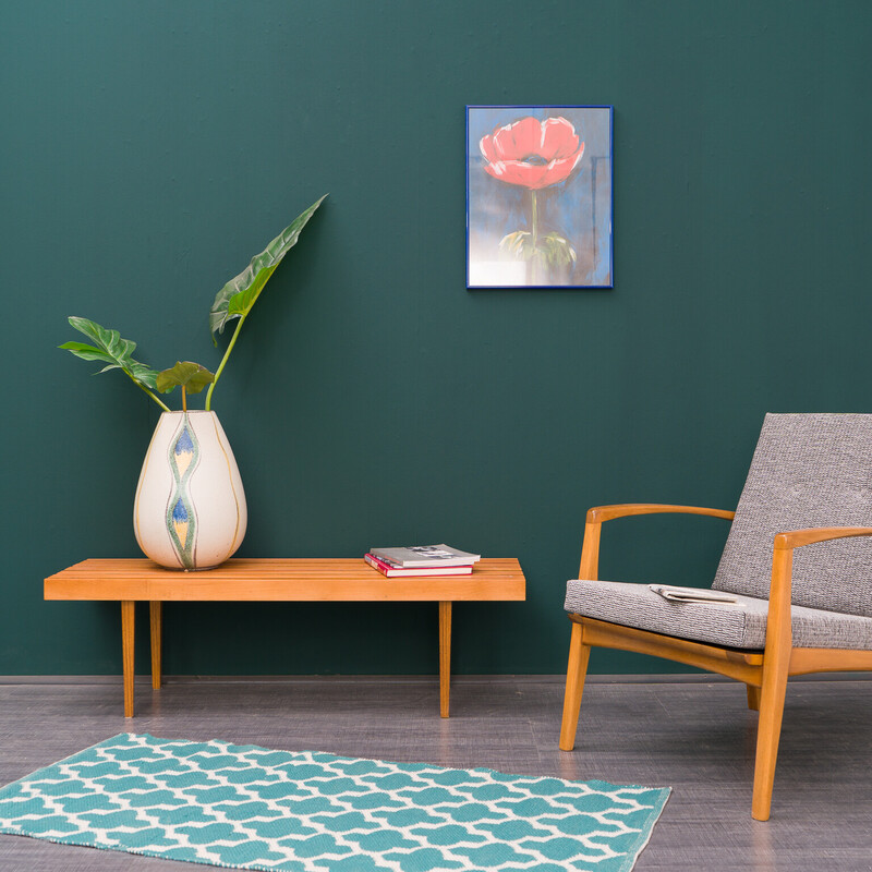 Vintage coffee table in beechwood, 1960s