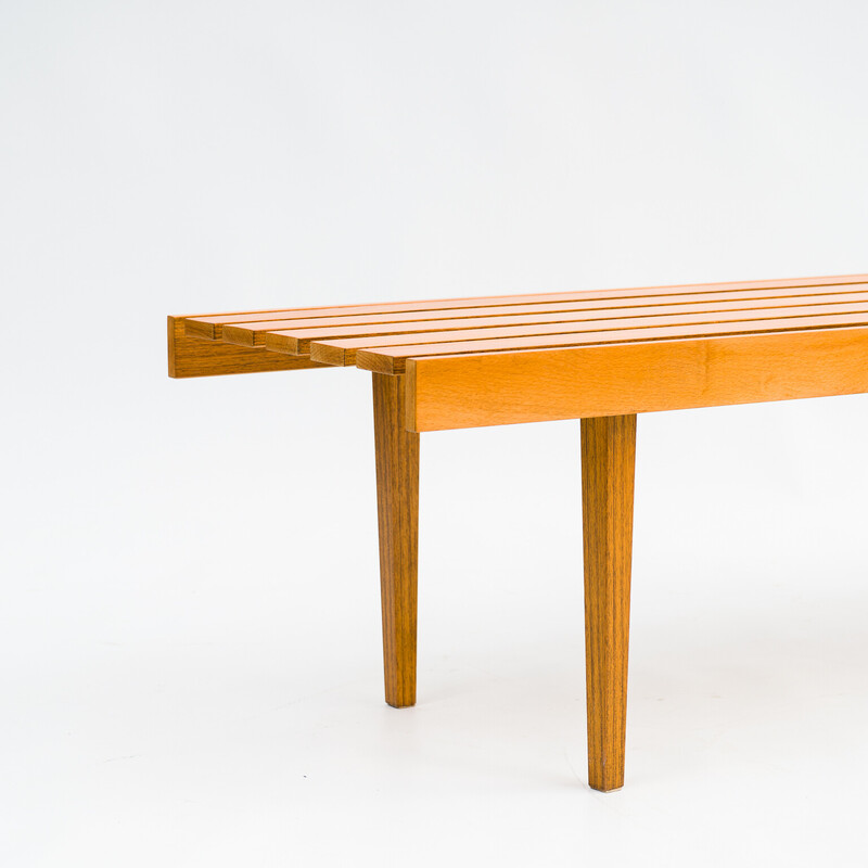 Table basse vintage en bois de hêtre, 1960
