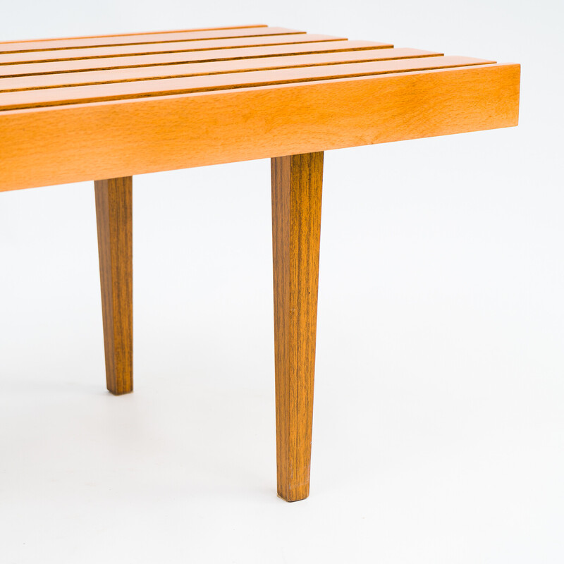 Table basse vintage en bois de hêtre, 1960