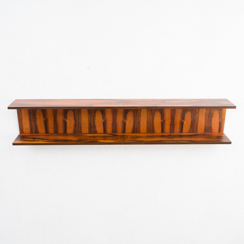 Vintage wall shelf in rosewood, 1960s