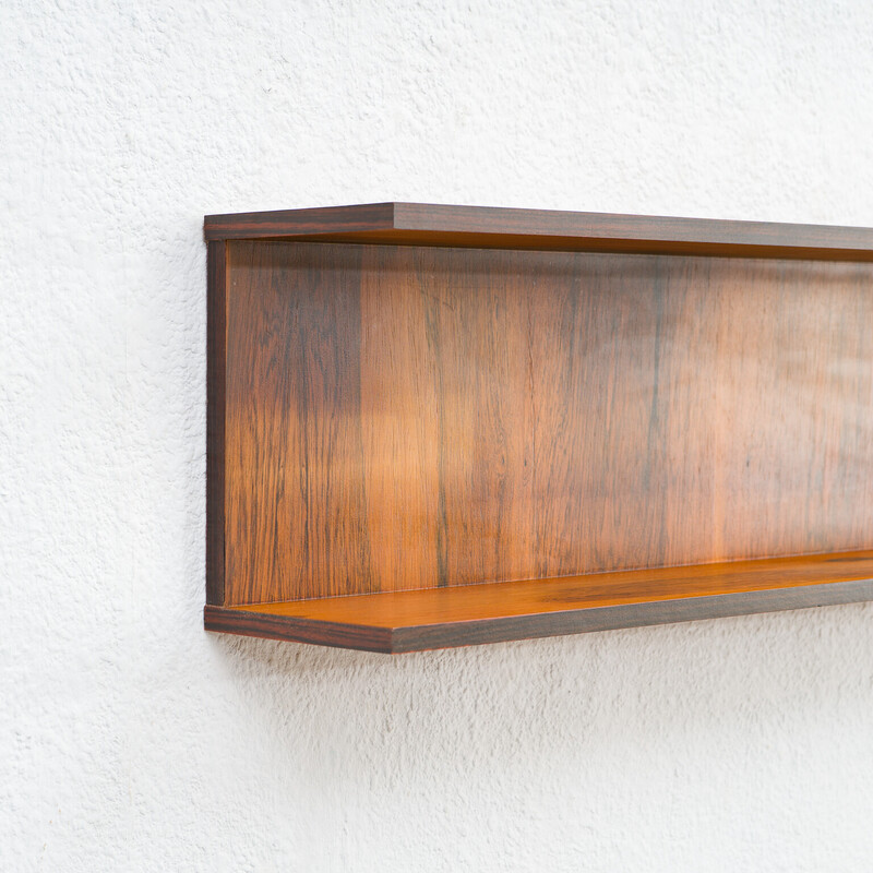 Vintage wall shelf in rosewood, 1960s