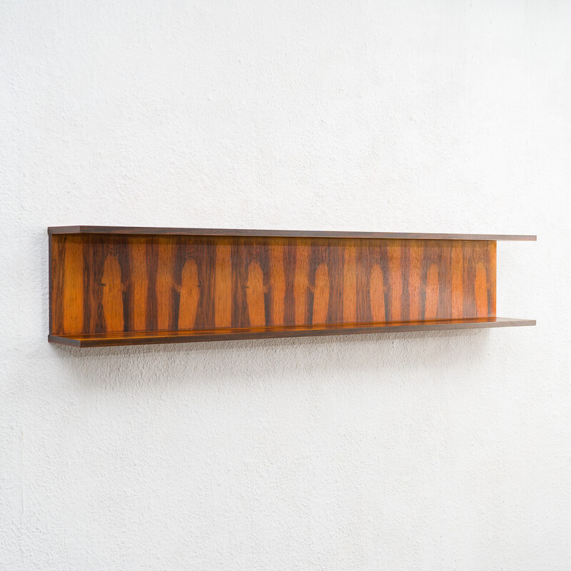 Vintage wall shelf in rosewood, 1960s