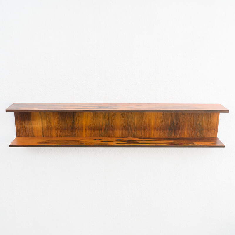 Vintage wall shelf in rosewood, 1960s