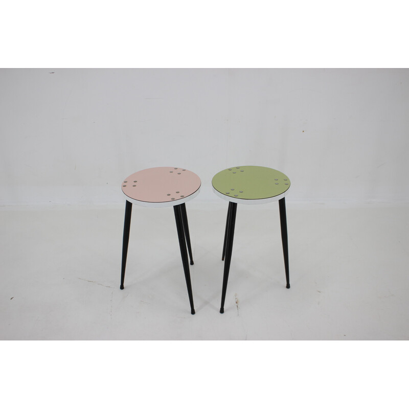 Pair of Italian vintage stools, 1960s