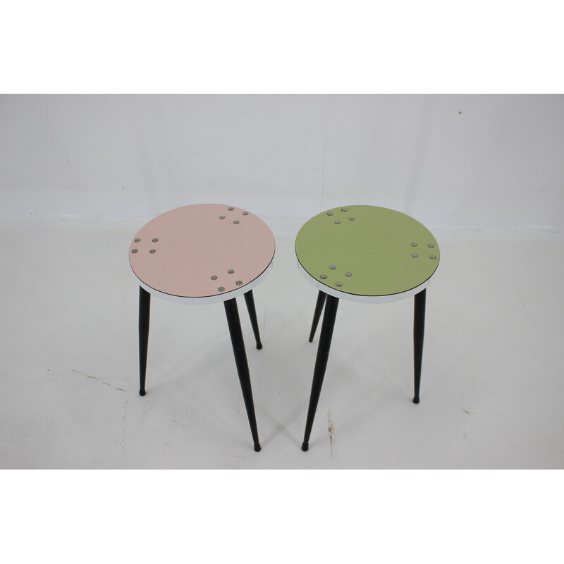 Pair of Italian vintage stools, 1960s
