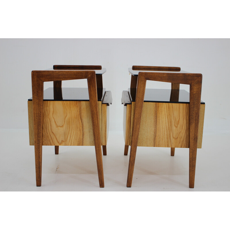 Pair of vintage night stands, Czechoslovakia 1960s