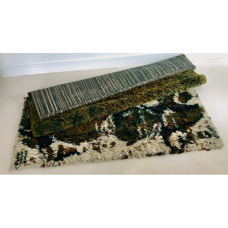 Vintage-Teppich aus Wolle von Rita und Vincent Lerche für Re-Ta Italia, Dänemark 1970