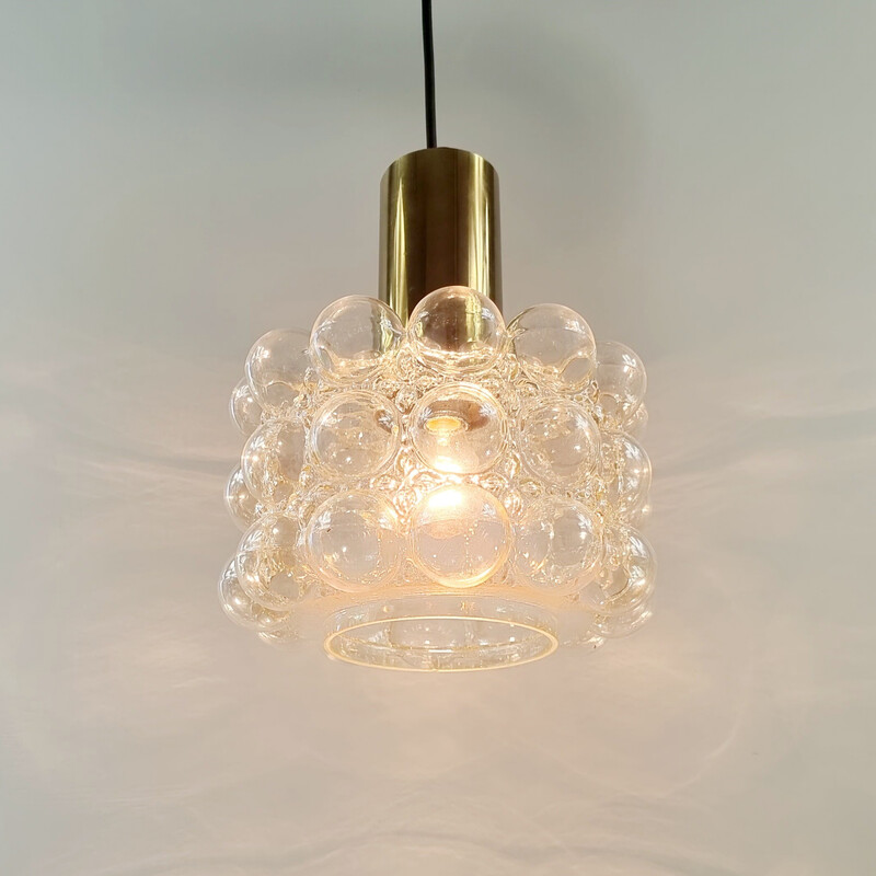 Mid-century bubble glass ceiling lamp by Helena Tynell for Limburg, Germany 1960s