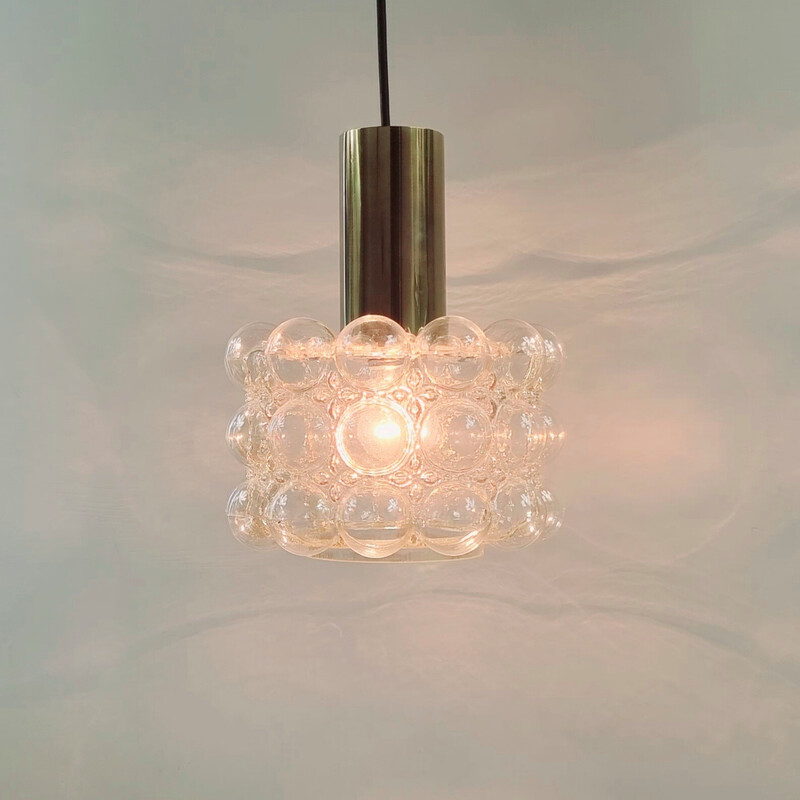 Mid-eeuwse bubbelglas plafondlamp van Helena Tynell voor Limburg, Duitsland 1960