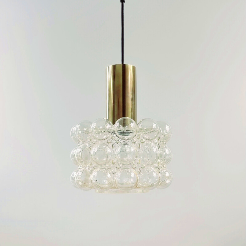 Mid-century bubble glass ceiling lamp by Helena Tynell for Limburg, Germany 1960s