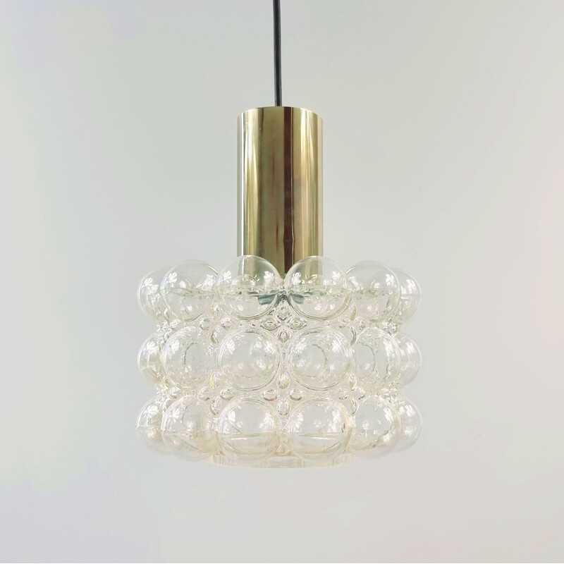 Mid-century bubble glass ceiling lamp by Helena Tynell for Limburg, Germany 1960s