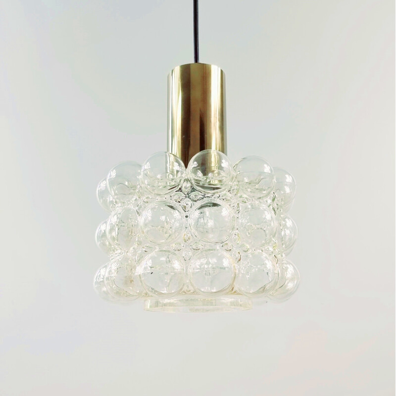 Mid-century bubble glass ceiling lamp by Helena Tynell for Limburg, Germany 1960s