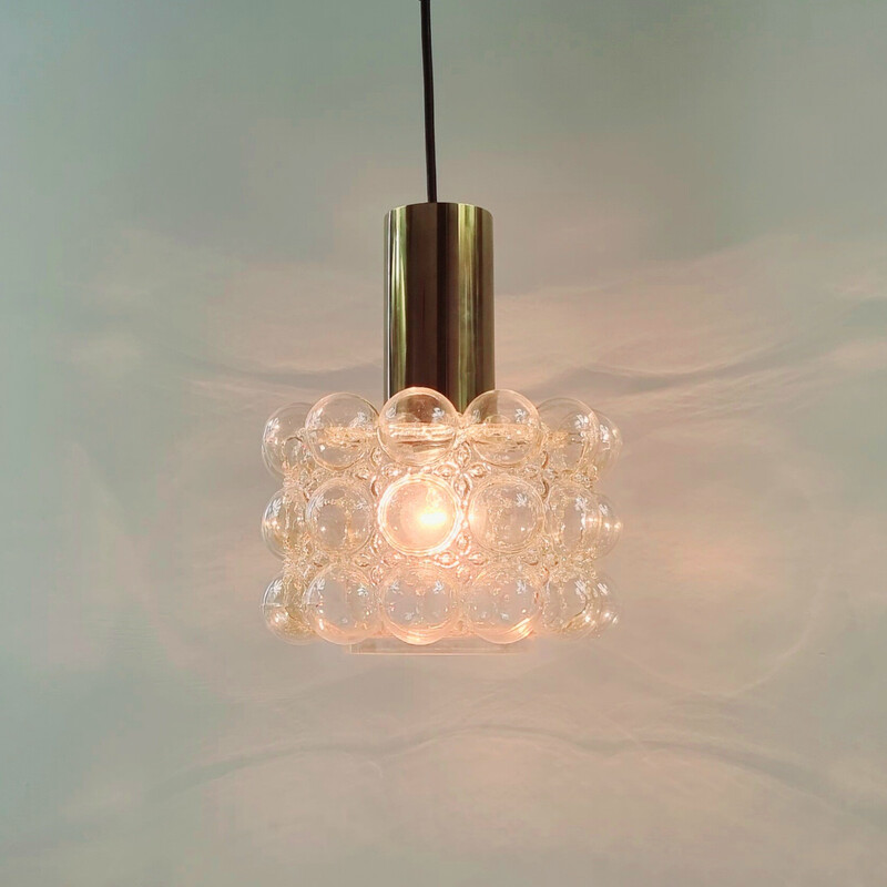 Mid-century bubble glass ceiling lamp by Helena Tynell for Limburg, Germany 1960s