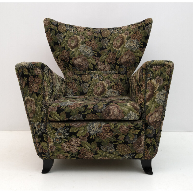 Vintage Art Deco Italian armchair by Gugliemo Ulrich, 1940s