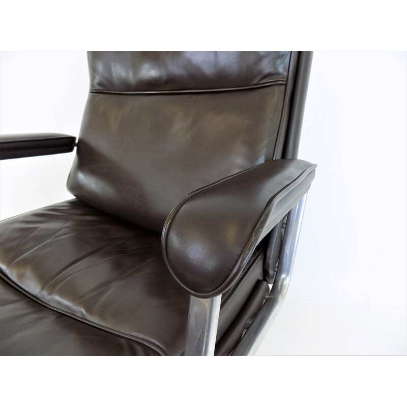 Vintage Drabert leather office armchair