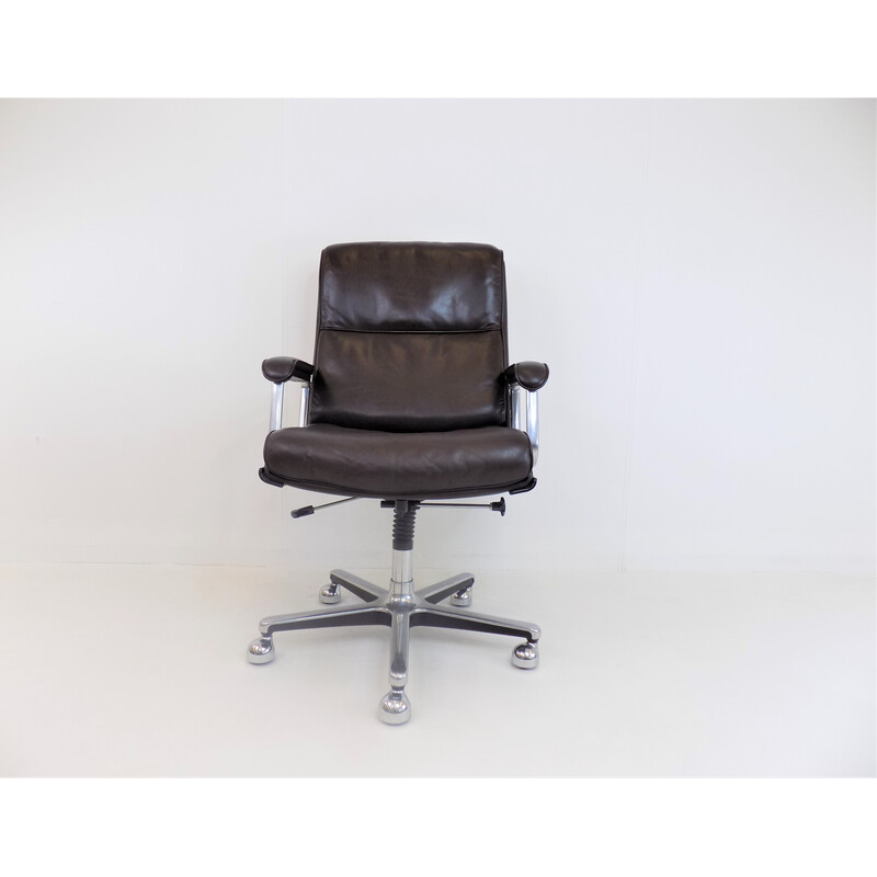 Vintage Drabert leather office armchair