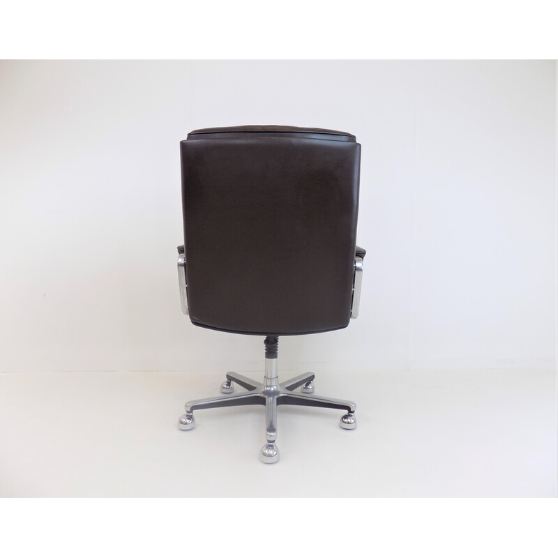 Vintage Drabert leather office armchair