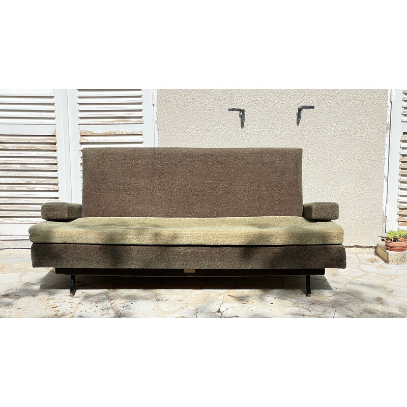 Vintage-Bettsofa Clic-Clac aus Holz und Metall, 1950