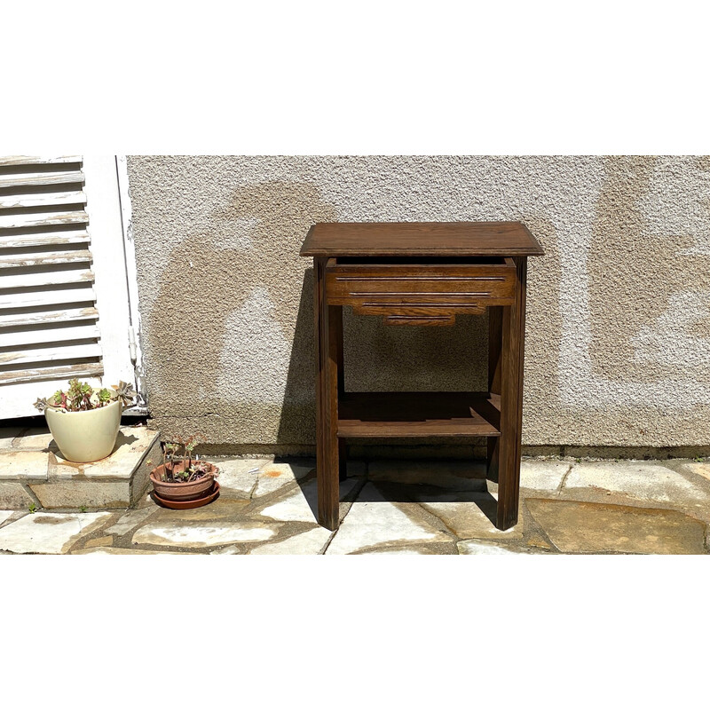 Vintage sideboard in solid oakwood