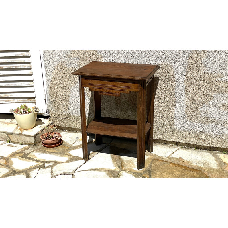 Vintage sideboard in solid oakwood