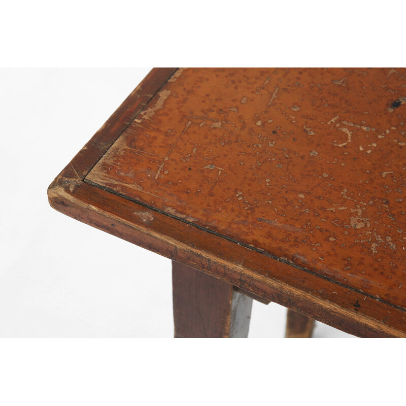 Vintage narrow industrial table, 1920