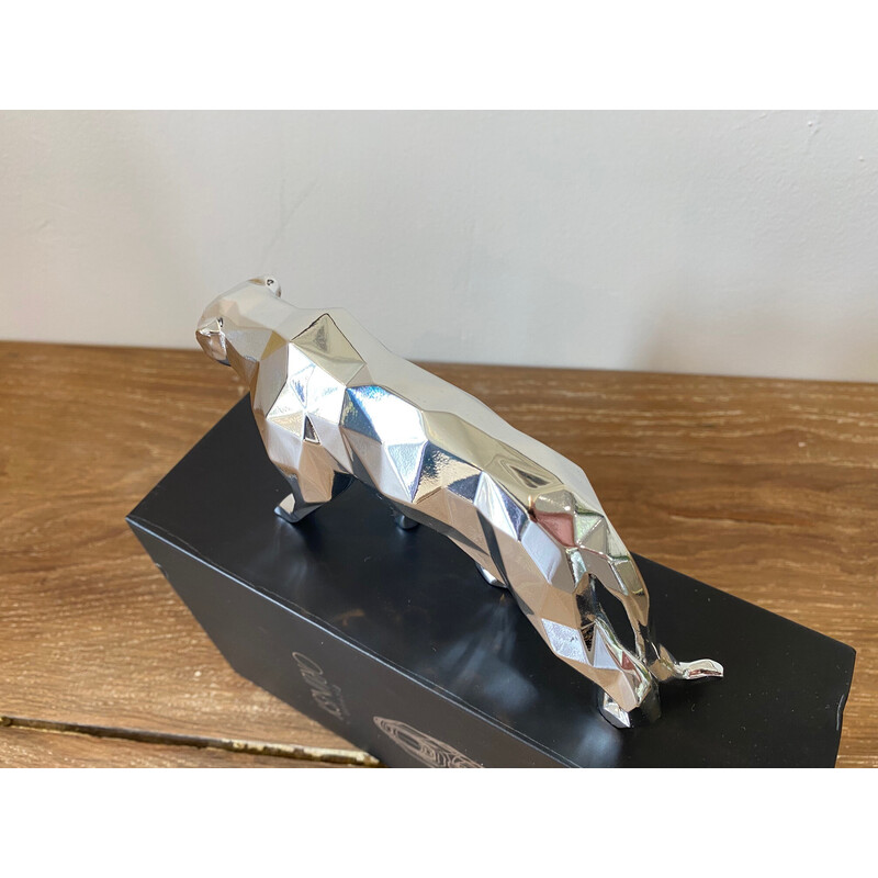 Sculpture vintage Panthère spirit silver de Richard Orlinski, 2021