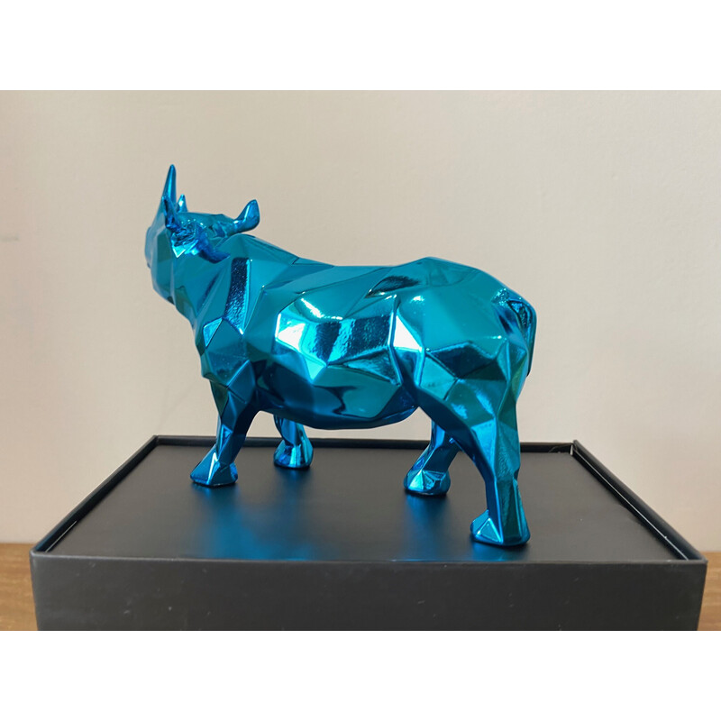 Vintage Rhino Spirit sculpture by Richard Orlinski, 2023