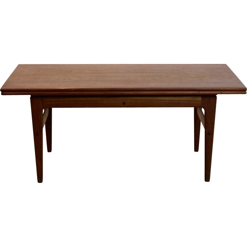 Extendable Kai Kristiansen Rosewood Elevator Table, Denmark - 1960s