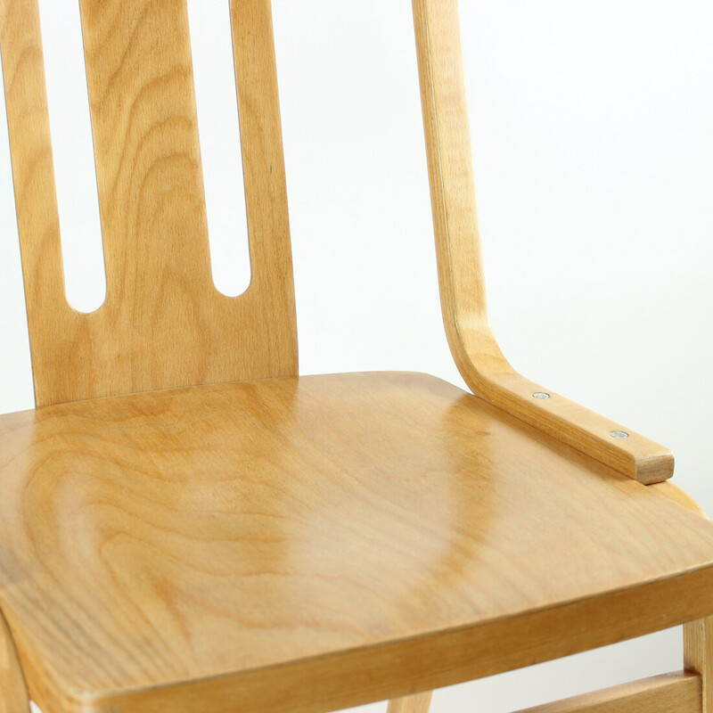 Mid century wooden dining chair by Ton, Czechoslovakia 1960s