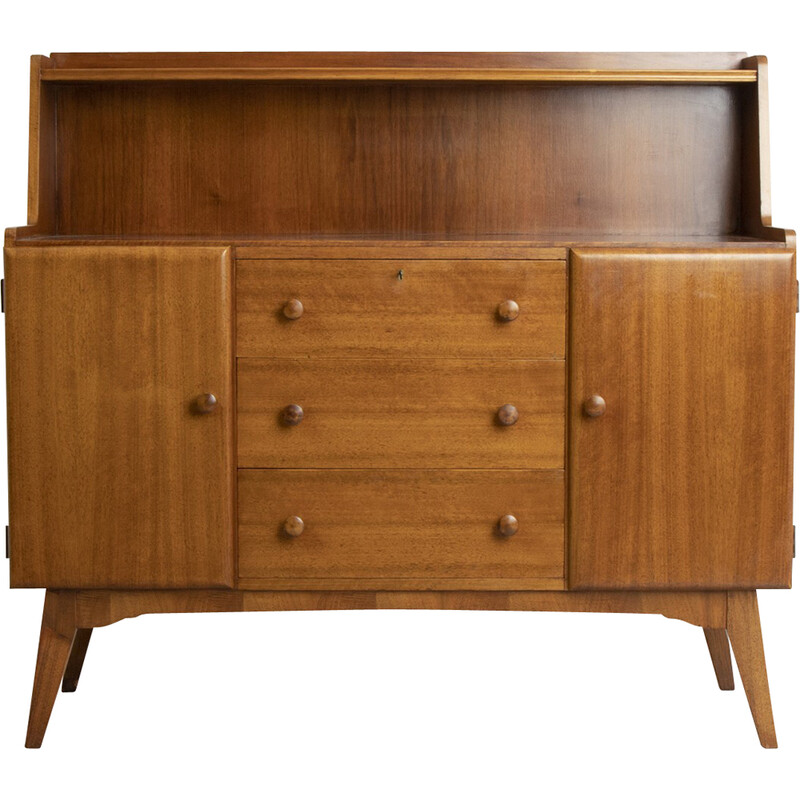 Mid century notenhouten highboard, 1960