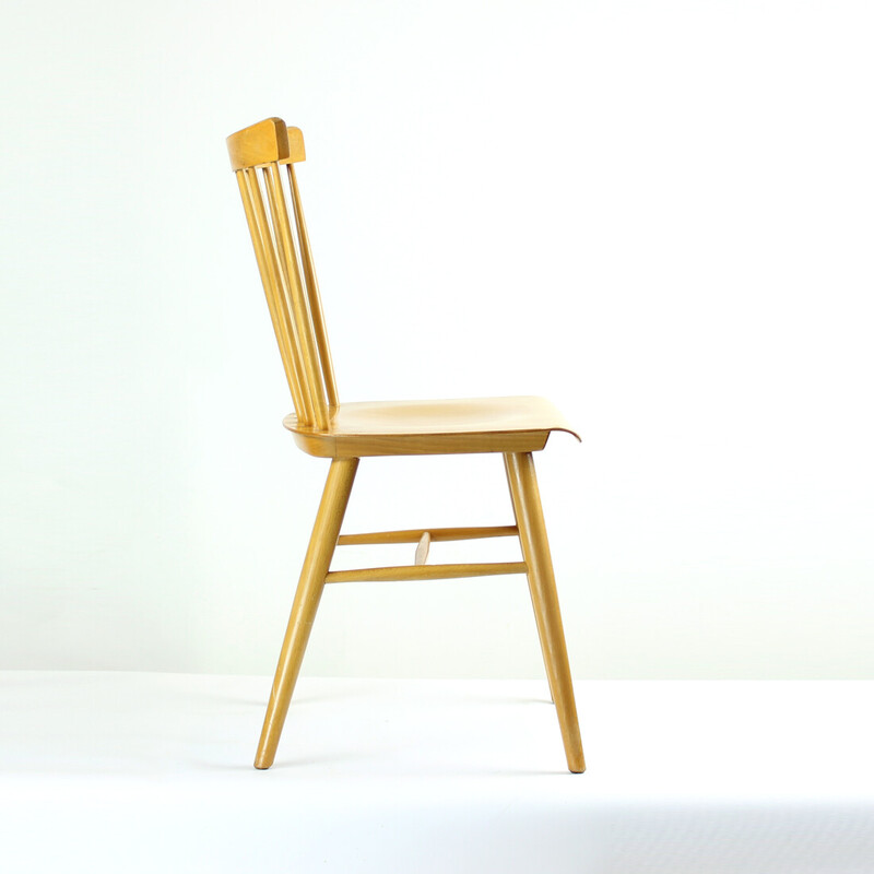Mid century chair in oak wood by Ton, Czechoslovakia 1960s
