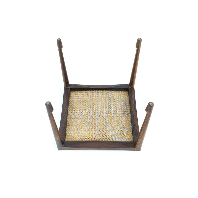 Danish vintage rosewood stool by Bernt Petersen for Wørts Furniture Carpentry