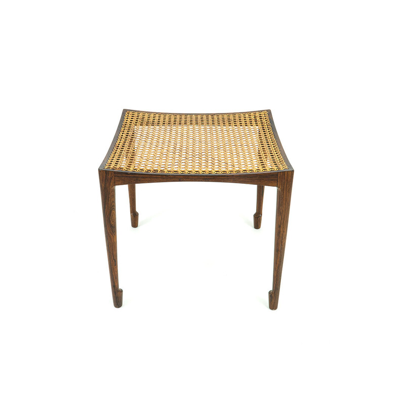 Tabouret danois vintage en palissandre par Bernt Petersen pour Wørts Furniture Carpentry