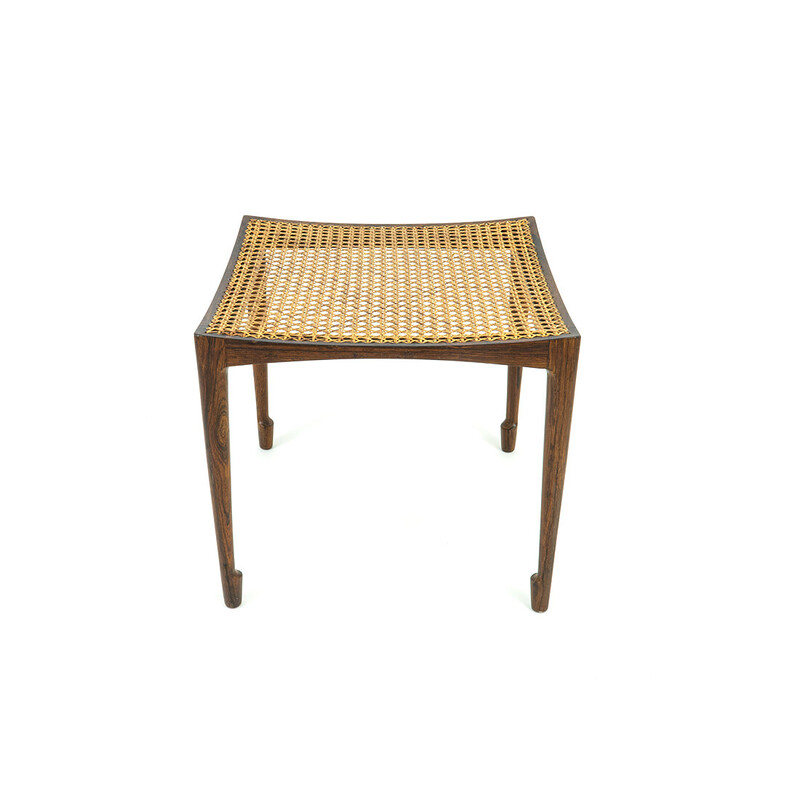 Taburete danés vintage de palisandro de Bernt Petersen para Wørts Furniture Carpentry