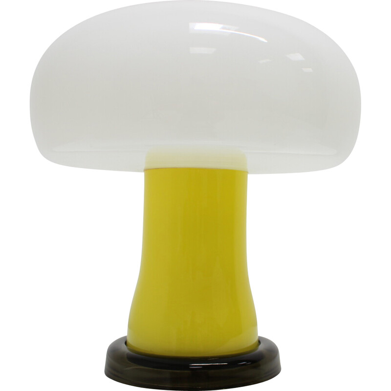 Vintage glass table lamp by Beleuchtungsglass Kombinat Görlitz, 1960s-1970s