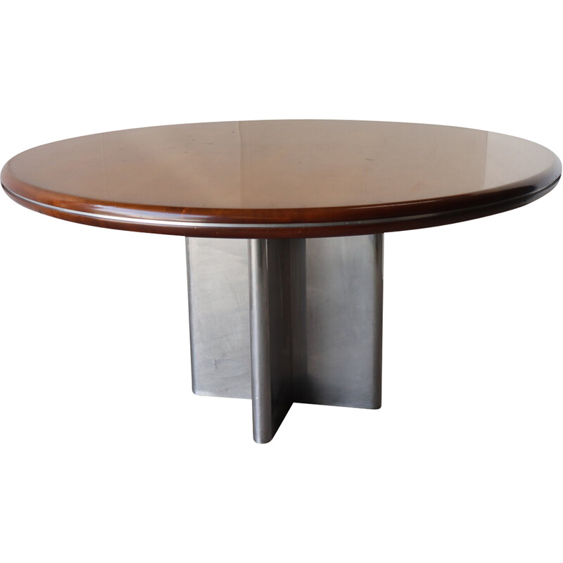 Vintage circular table by Hans Von Klier for Skipper, 1970